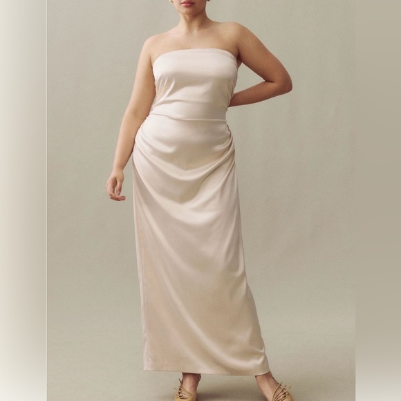 NWT Anthropologie BHLDN Daphne Dress in Ivory - Size Large - Picture 1 of 12